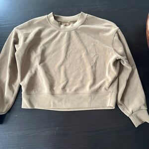 Lulu Lemon Classic Tan Crewneck Pullover